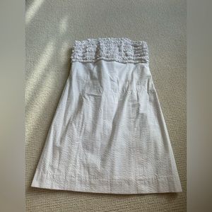 Lilly Pulitzer strapless white dress